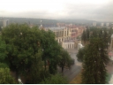 Советую всем город, архитектура, здания, деревья, горы