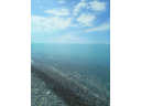 Галечный пляж камни, галька, море, небо, вода